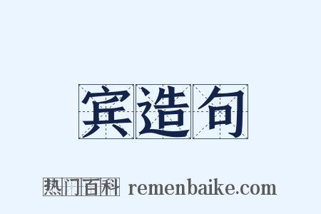 宾造句是什么意思的图片